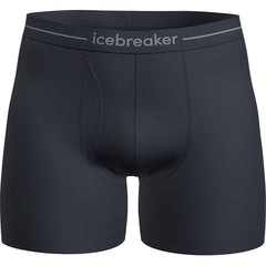 Icebreaker Men's Anatomica Boxer Briefs with Fly, Dark Blue