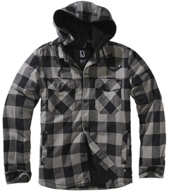 Brandit Lumber softshell jakna s kapuco, črna-charcoal
