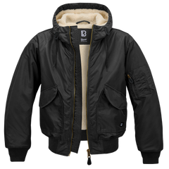 Brandit CWU Hooded Jacket, Black