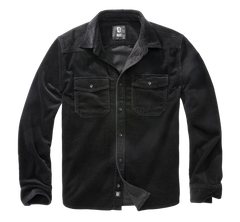Brandit Corduroy Classic Shirt, Black