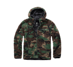 Brandit Teddyfleece Worker softshell jakna flisasta s kapuco, woodland