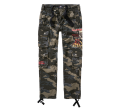 Brandit Iron Maiden Pure Slim črne hlače dark camo