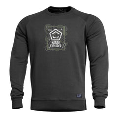 Pentagon Nature Explorer men's sweatshirt without hood, black