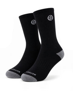 Leguon Aegon Merino Lite socks, black