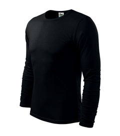 Malfini Fit-T majica z dolgimi rokavi 160g/m2, črna