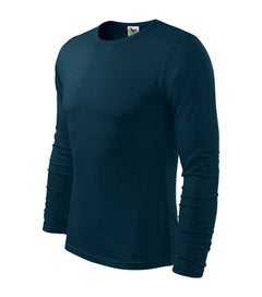 Malfini Fit-T majica z dolgimi rokavi 160g/m2, temno modra