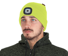 BENNON LUMOS Beanie with USB LED Light, Yellow