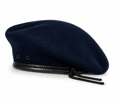WARAGOD Stolthet Wool Beret, Navy Blue