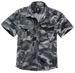 Brandit Vintage srajca s krajšimi rokavami, siva camo