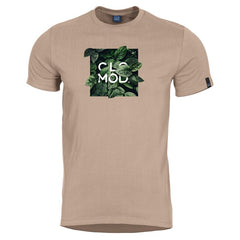 CloMod Leaves Short T-Shirt, Khaki