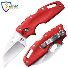 Cold Steel Tuff Lite preklopni nož Plain, rdeča ročaj (AUS8A)