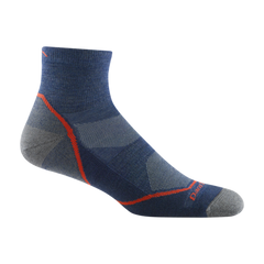 Darn Tough Light Hiker 1/4 Lightweight Cushion Hiking Socks, Denim