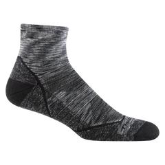 Darn Tough Light Hiker 1/4 Lightweight Cushion Hiking Socks, Space Gray
