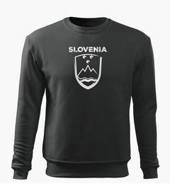 DRAGOWA moški pulover slovenski znak z napisom, siva