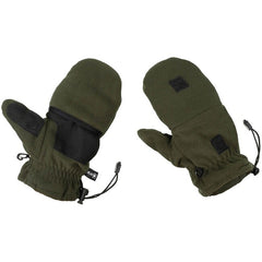 MFH Γάντια Fleece με Τράβηγμα Θηλιών, OD green