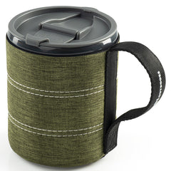 GSI Outdoors Infinity Backpacker Mug otroški lonček z nastavkom 550 ml, zelena
