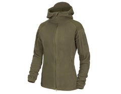 Helikon-Tex Cumulus ženski flis pulover s kapuco, Taiga green