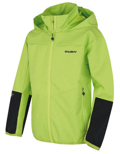 HUSKY Sonny K kids' softshell jacket, bright green