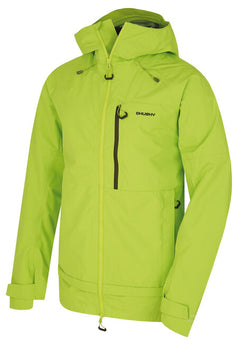 HUSKY Nanook M men's hardshell jacket, bright green