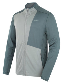 HUSKY Tarp moški pulover z zadrgo, black green/dk. grey green, M