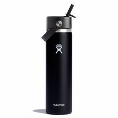 Hydro Flask Wide Flex Straw Cap termoska s pipo 24 OZ 710 ml Široka, črna