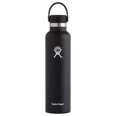 Hydro Flask Thermos Bottle 24 OZ Standard Mouth Flex Cap 710ml, Black