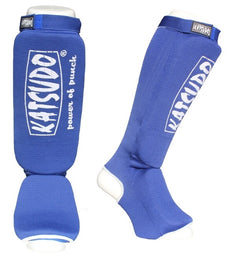 Katsudo Strike Shin and Instep Guards, Blue