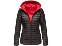 Marikoo Asraa women's transitional jacket with hood, anthracite