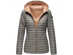 Marikoo Asraa women's transitional hooded jacket, grey