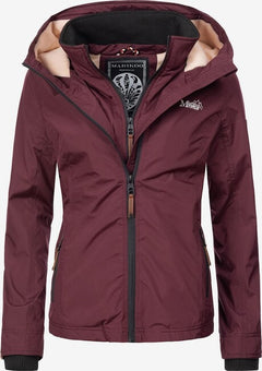 Marikoo Erdbeere women's transitional hooded jacket, wine