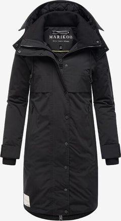 Marikoo Anoukaa women's winter jacket with hood, black