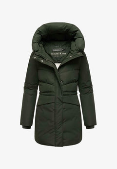 Marikoo Delilah16 ženska zimska jakna s kapuco, Dark olive