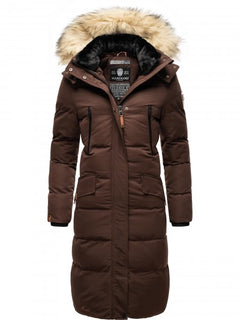 Marikoo Schneesternchen ženska zimska jakna s kapuco, Dark choco