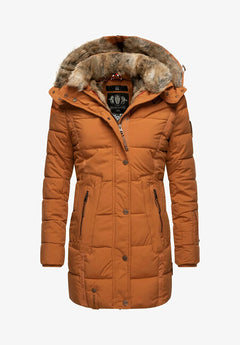 Marikoo LIEBLINGS JACKE ženska zimska jakna s kapuco, Rusty cinnamon