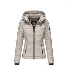 Marikoo Samtpfote ženska prehodna jakna s kapuco, Light grey