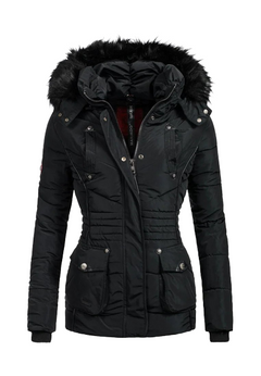 Marikoo VANILLA women's winter hooded jacket, black
