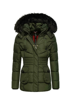 Marikoo VANILLA women's winter hooded jacket, olive