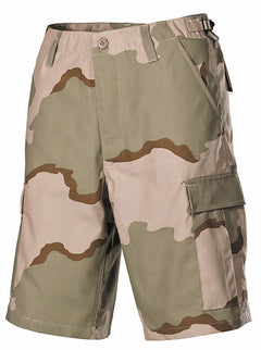 MFH BDU men's shorts 3col, desert