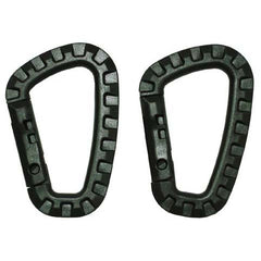 MFH Plastic Carabiner 2pcs, Olive