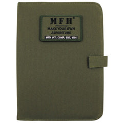 MFH tok s zvezkom A5, OD green