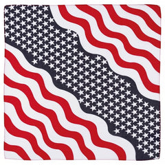 MFH Scarf, Stars and Stripes, Approximately 55 x 55 cm, Cotton