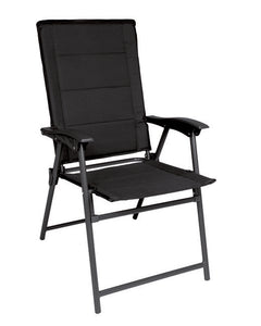 Mil-Tec Army Folding Chair with Backrest, Black