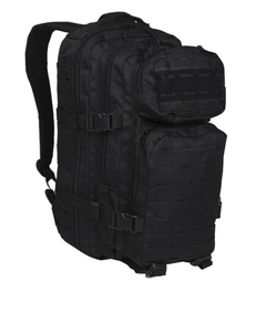 Mil-Tec US Assault Small Laser Cut Backpack, Black, 20L