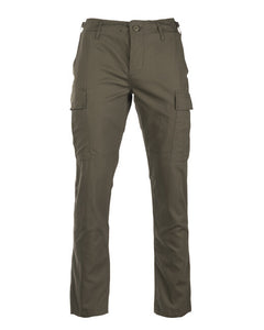 Mil-Tec US BDU SLIM FIT terenske hlače rip-stop, olivno zelene