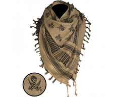 Mil-Tec Skull arafatka coyote, črna, 110 x 110cm