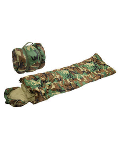 Mil-Tec Pilot Sleeping Bag Woodland +/- 0°C