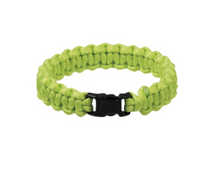 Mil-Tec Survival paracord zapestnica 15mm, zelena