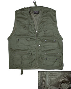 Mil-Tec Hunting Vest with Mesh, Olive
