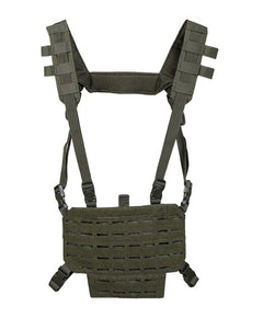 Mil-Tec Tactical Chest Rig Light with LASER Panel Vest, Green