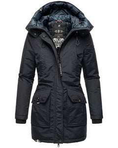 Navahoo Blizzardstorm women's winter hooded jacket, navy
